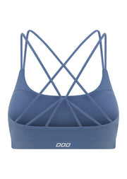 Lorna Jane Lotus Cropped Sports Bra - Misty Blue