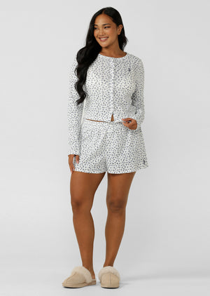 Lorna Jane Provincial Floral Pointelle Cardigan - Provincial Floral Print