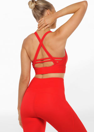 Lorna Jane Possibility Sports Bra - Chinese Red