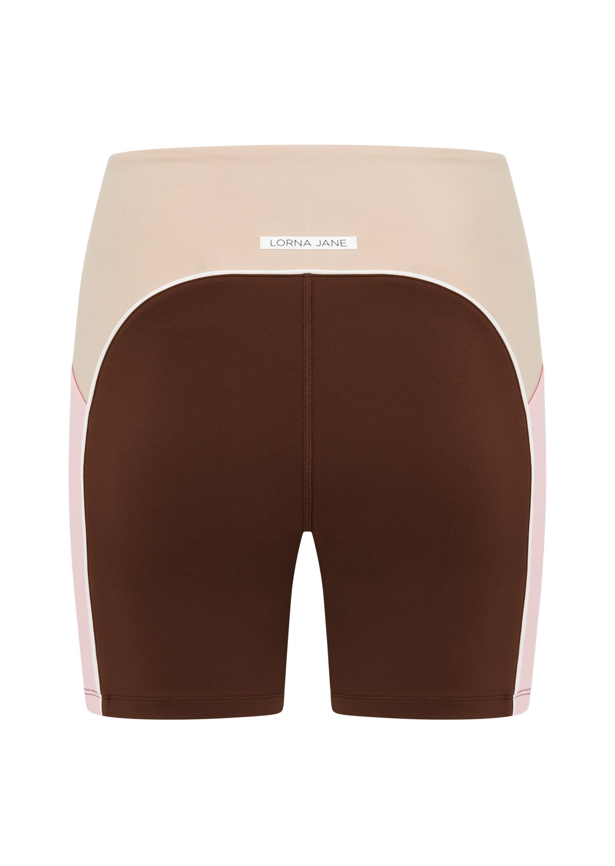 Lorna Jane Rainbow Splice No Ride Booty Pocket Bike Shorts - Rainbow Splice