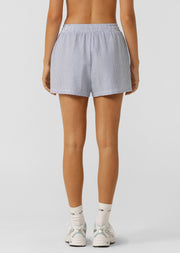 Lorna Jane Country Club Seersucker Shorts - Blue Stripe