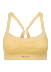 Lorna Jane Dash Max Support Sports Bra - Lemon Cream
