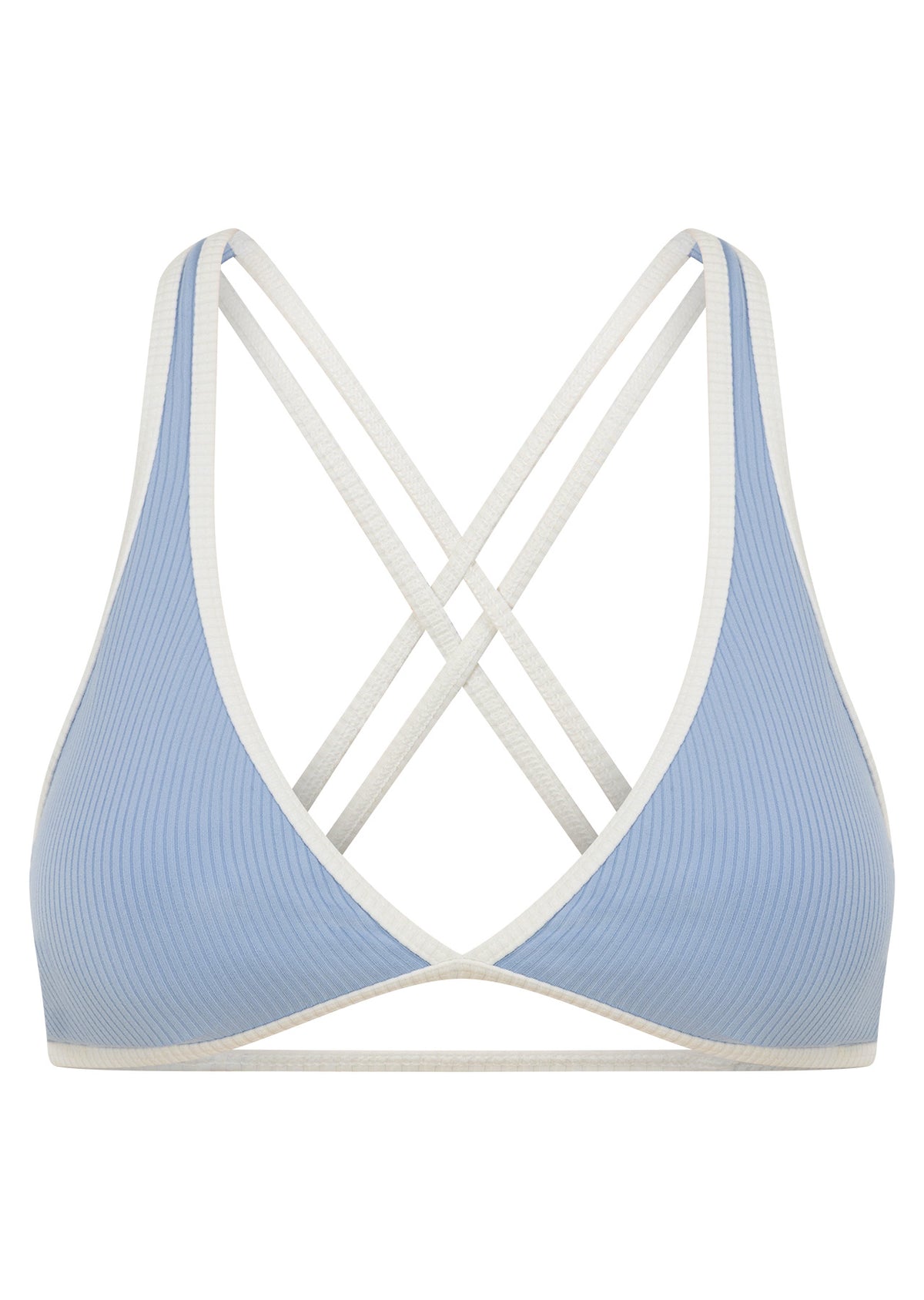 Lorna Jane Palma Luxe Rib Bralette - Light Moontide