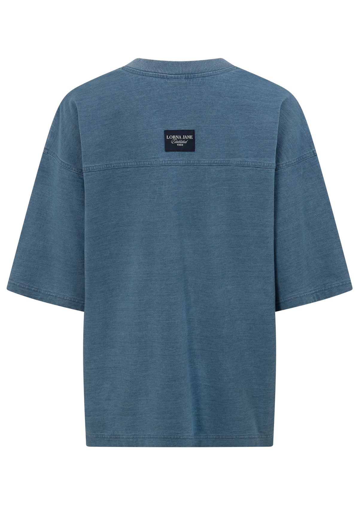 Lorna Jane Playfield T-Shirt - Washed Blue Denim