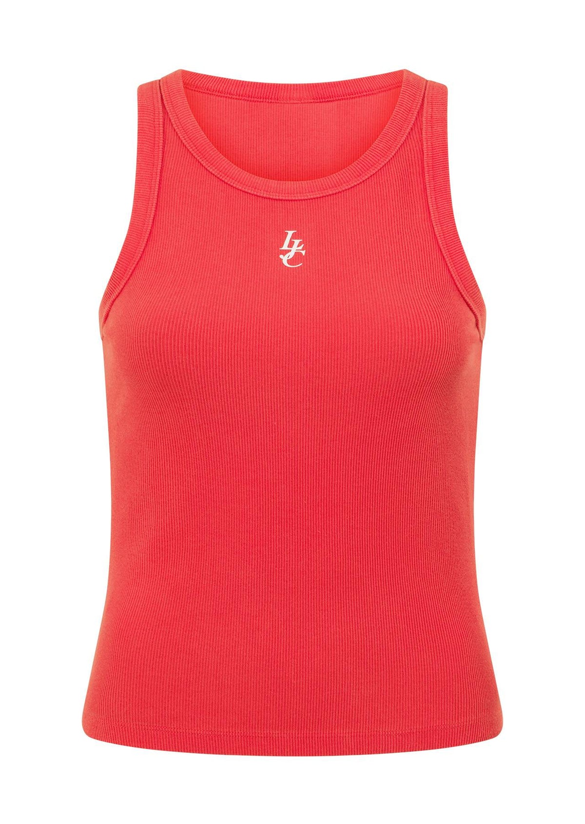Lorna Jane LJ Basics Washed Rib Tank - Washed Strawberry