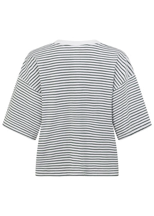 Lorna Jane Heartstrings T-Shirt - Fig Green Mini Stripe