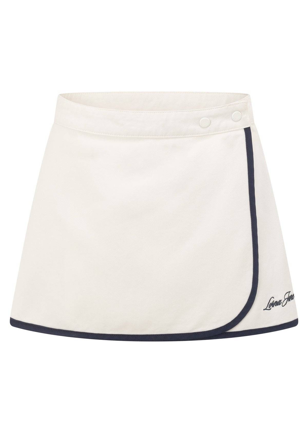Lorna Jane Off Duty Vintage Denim Skirt - Vintage White