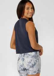 Lorna Jane Lorna Jane Classics Slim Muscle Tank - Platinum Navy