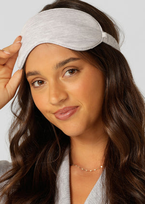 Lorna Jane Sleep Mask - Light Grey Marl