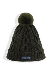 Lorna Jane Alpine Knit Beanie - Dark Luxury Green