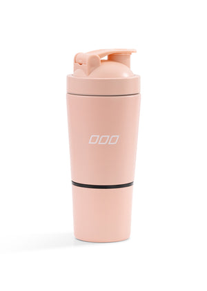 Lorna Jane Stainless Steel Compartment Protein Shaker - Dream Pink