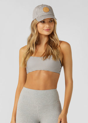 Lorna Jane LJC Heritage Check Cap - Midnight Blue Check Print