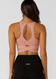 Lorna Jane Get Fit Sports Bra - Ash Rose