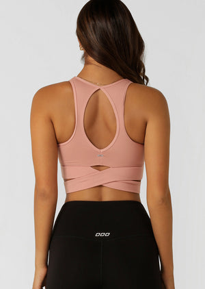 Lorna Jane Get Fit Sports Bra - Ash Rose
