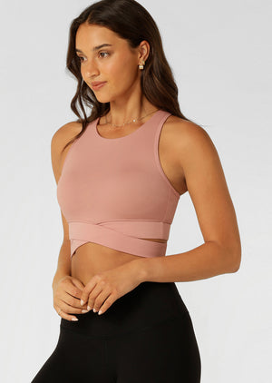 Lorna Jane Get Fit Sports Bra - Ash Rose