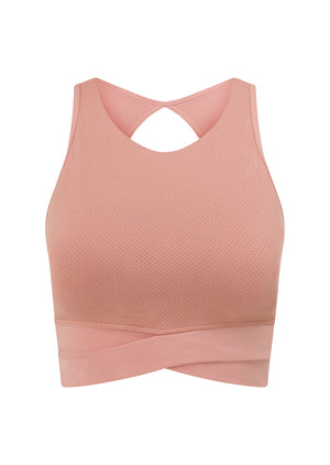 Lorna Jane Get Fit Sports Bra - Ash Rose