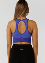 Lorna Jane Get Fit Sports Bra - Magnetic Blue