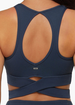 Lorna Jane Get Fit Sports Bra - Pebble Blue