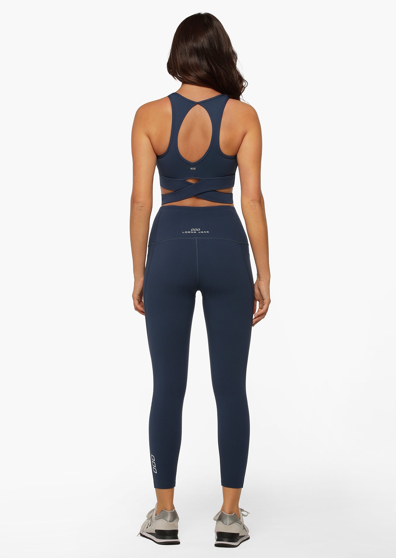 Lorna Jane Get Fit Sports Bra - Pebble Blue