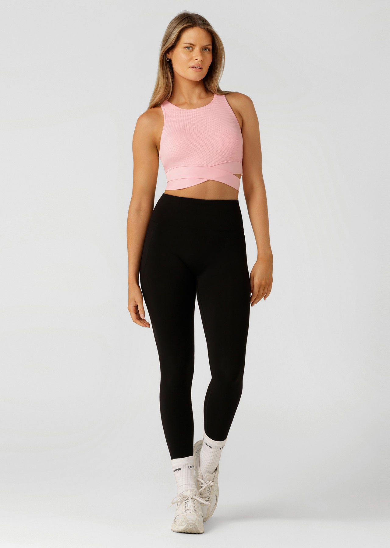 Lorna Jane Get Fit Sports Bra - Strawberry Lemonade