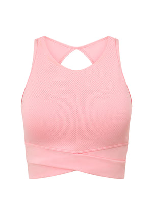 Lorna Jane Get Fit Sports Bra - Strawberry Lemonade