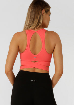 Lorna Jane Get Fit Sports Bra - Strawberry