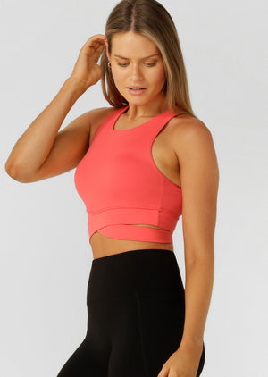 Lorna Jane Get Fit Sports Bra - Strawberry