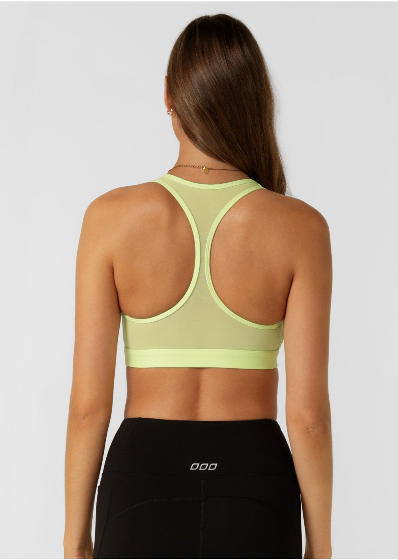 Lorna Jane Skinny Iconic Comfort Sports Bra - Glow Green