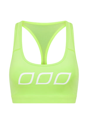 Lorna Jane Skinny Iconic Comfort Sports Bra - Glow Green