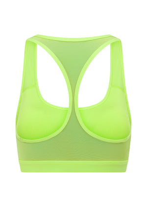 Lorna Jane Skinny Iconic Comfort Sports Bra - Glow Green