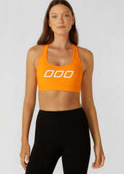 Lorna Jane Skinny Iconic Comfort Sports Bra - Papaya