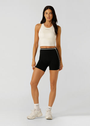 Lorna Jane Flexible Tank Bra Combo - Cream
