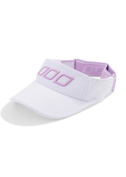 Lorna Jane Iconic Adjustable Visor - White & Sweet Pink
