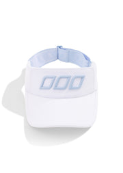 Lorna Jane Iconic Adjustable Visor - White/Toulouse Blue