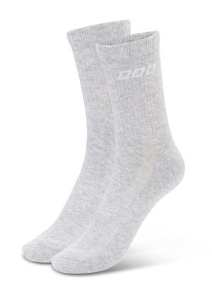 Lorna Jane LJ Quarter Crew Socks - Grey Marl