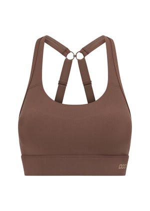 Lorna Jane Amy Maximum Support Sports Bra - Chocolate