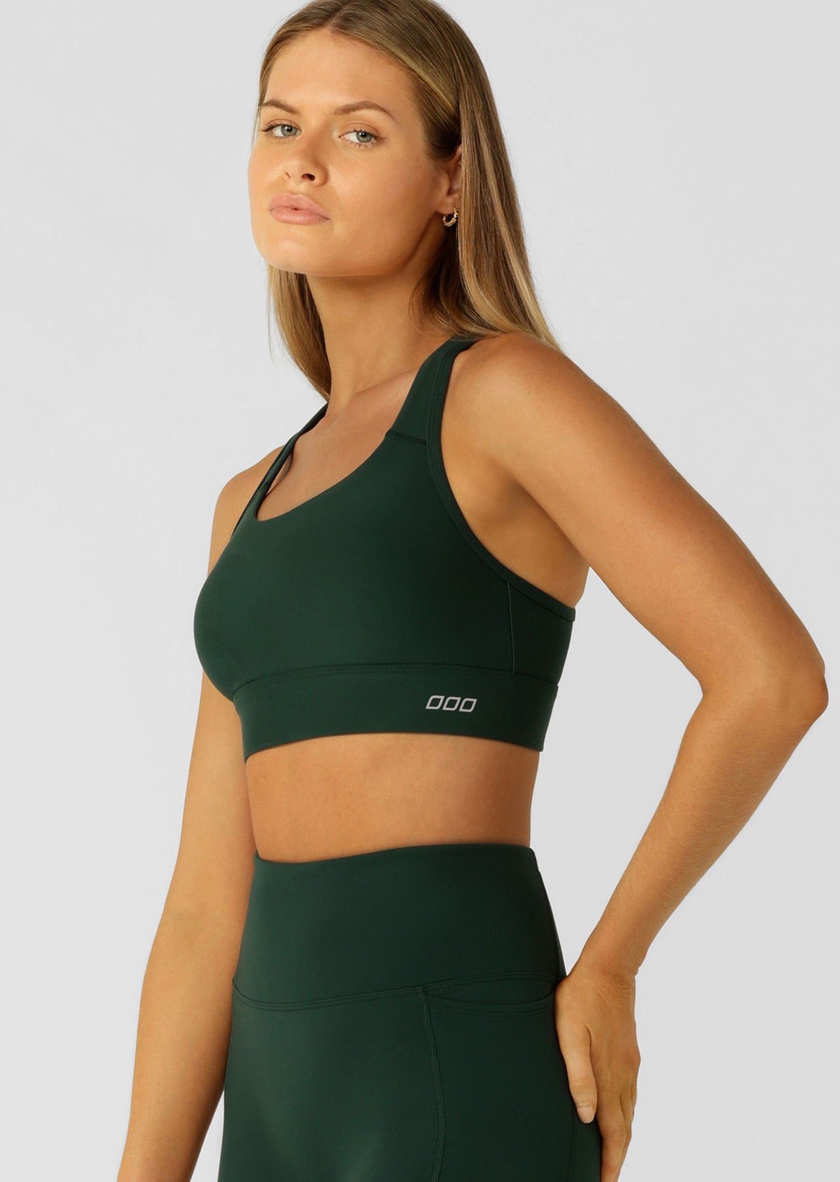 Lorna Jane Amy Maximum Support Sports Bra - Dark Green