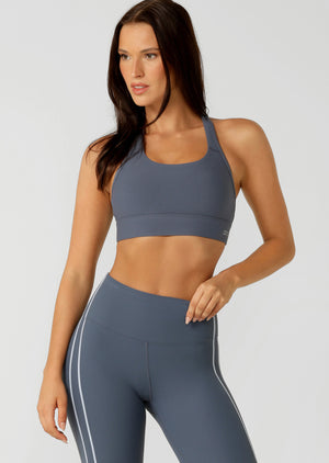 Lorna Jane Amy Maximum Support Sports Bra - Dark Powder Grey