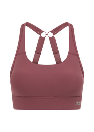 Lorna Jane Amy Maximum Support Sports Bra - Dark Rose Blush