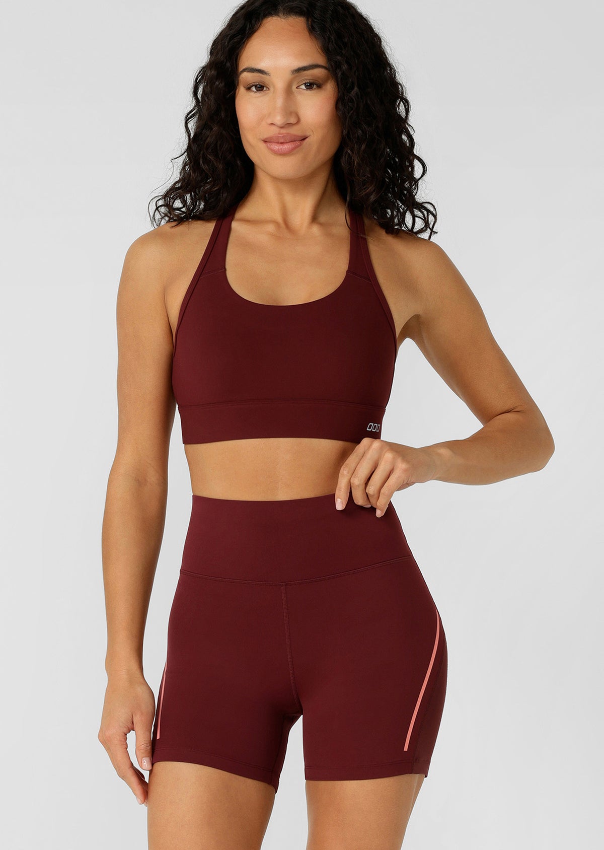 Lorna Jane Amy Maximum Support Sports Bra - Dark Ruby