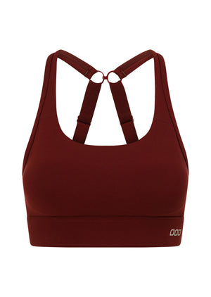 Lorna Jane Amy Maximum Support Sports Bra - Dark Ruby