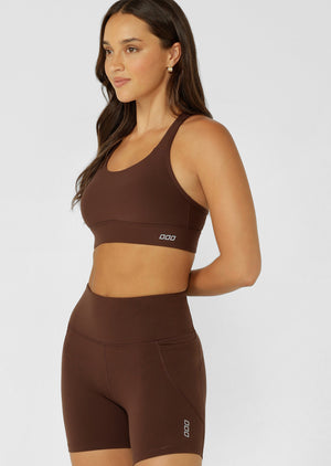 Lorna Jane Amy Maximum Support Sports Bra - Espresso