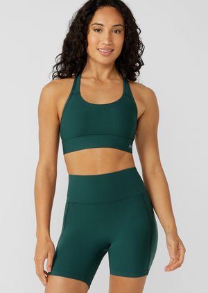 Lorna Jane Amy Maximum Support Sports Bra - Palmetto Green