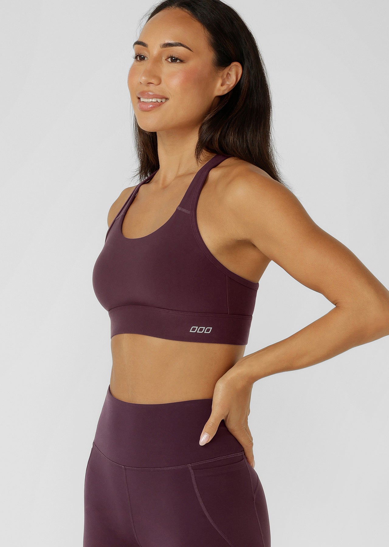 Lorna Jane Amy Maximum Support Sports Bra - Pinot