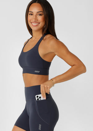 Lorna Jane Amy Maximum Support Sports Bra - Platinum Navy