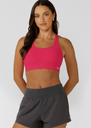 Lorna Jane Amy Maximum Support Sports Bra - Vivid Pink