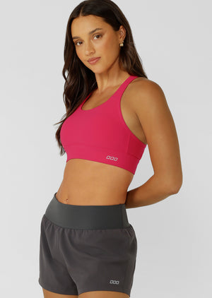 Lorna Jane Amy Maximum Support Sports Bra - Vivid Pink