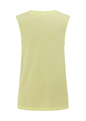 Lorna Jane Lotus Muscle Tank - Lime Cordial Marl