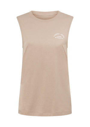 Lorna Jane Lotus Muscle Tank - Latte