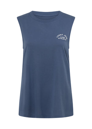 Lorna Jane Lotus Muscle Tank - Misty Blue